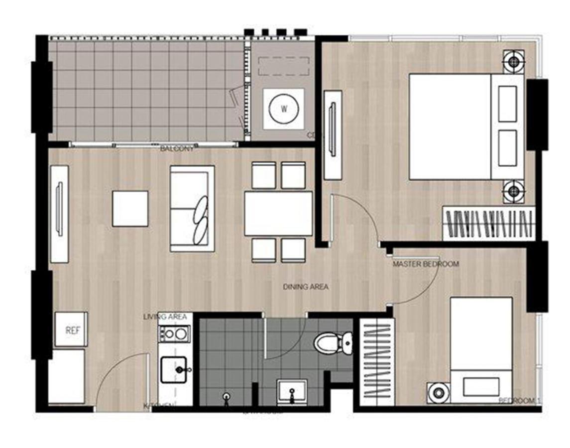 The Base Deluxe Kingsize Apartment Pattaya Exterior photo